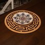 Hermia Labyrinth - Honey Juego de 6 Salvamanteles de Madera